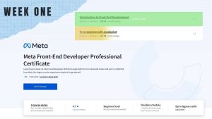 Meta Front-End Developer Course – Week ONE